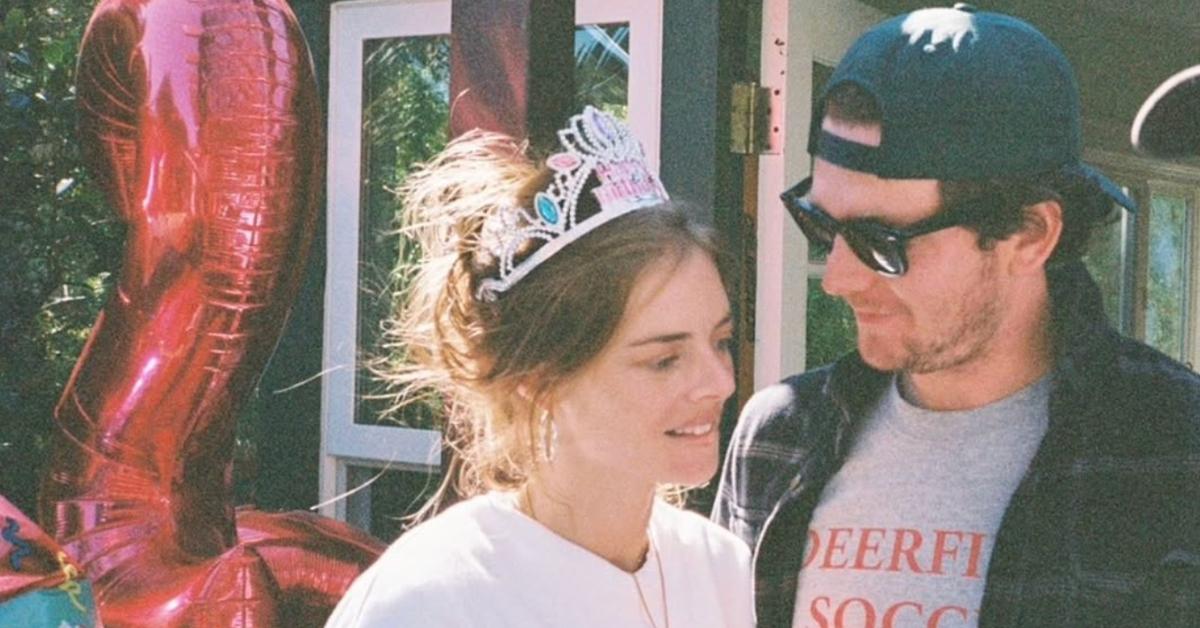 Samara Weaving (L) and her husband, Jimmy Warden (R)