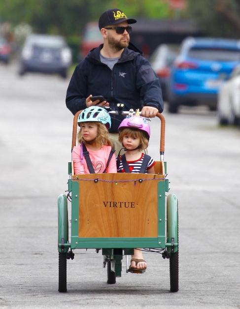 Jack Osbourne and two of his kids