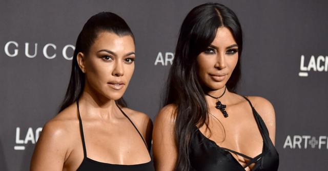 Kourtney and Kim Kardashian
