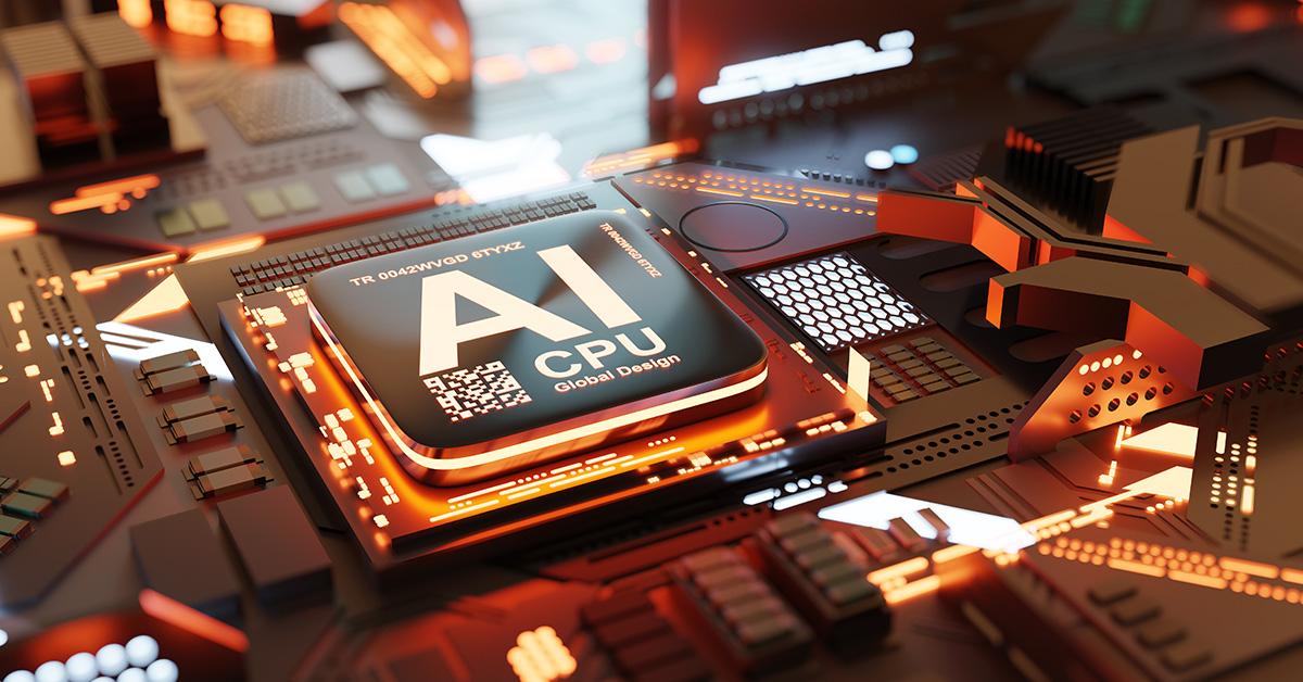 A chip that says AI inside a CPU.