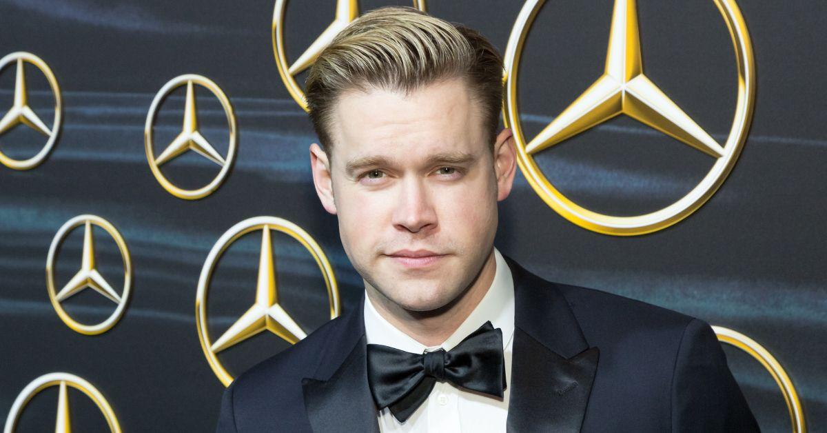 Chord Overstreet attending a red carpet event. 