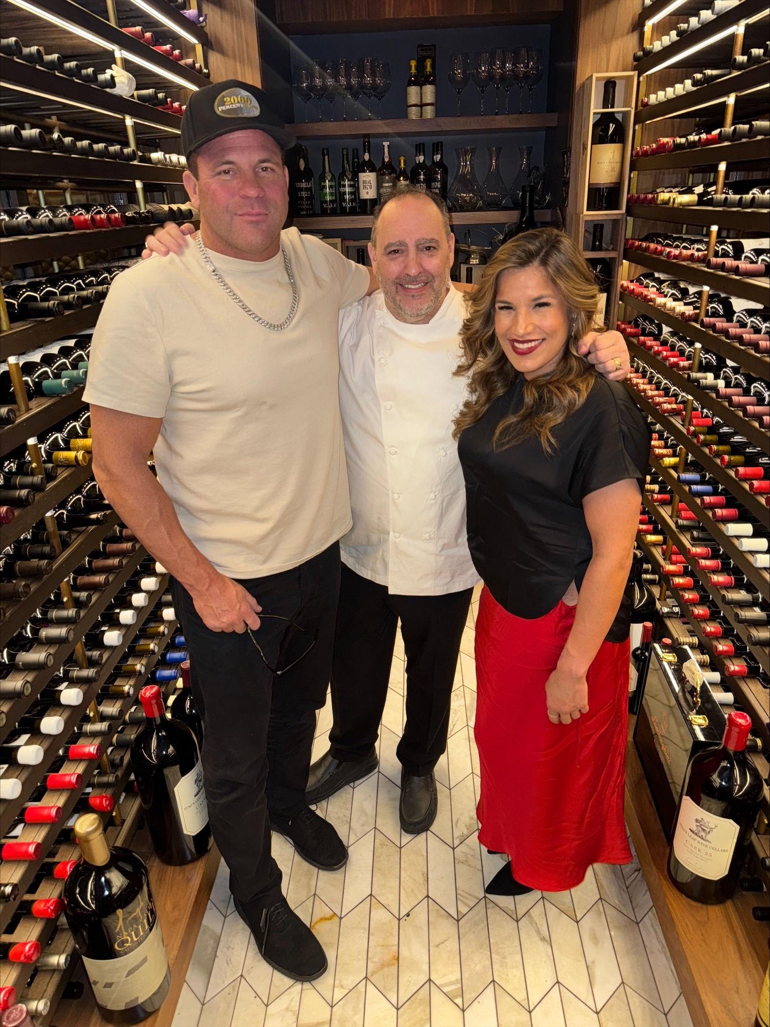 john cerasani chef barry dakake julianna pena ufc champ barrys prime wine room las vegas