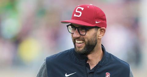 Andrew Luck in a Stanford hat.