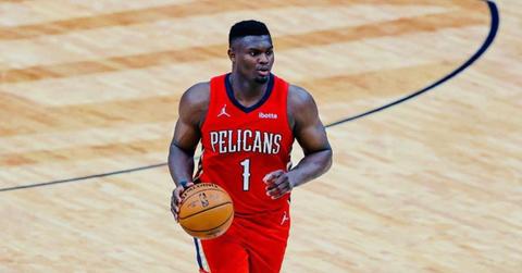 Zion Williamson playing for the New Orleans Pelicans