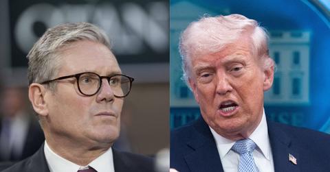 Sir Kier Starmer and Donald Trump