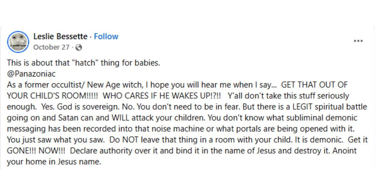 Hatch is Demonic Controversary Reaction