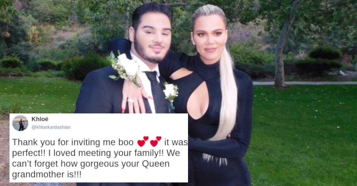 Khloé Kardashian and prom date