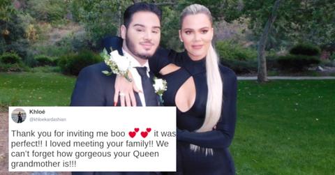 Khloé Kardashian and prom date