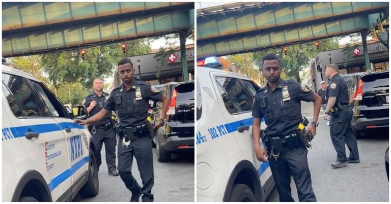 Woman Yells at Cops for Blocking Road — the Internet Reacts