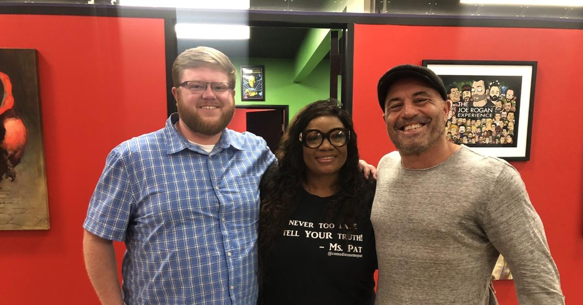 (l-r): Chris Spangle, Ms. Pat, and Joe Rogan