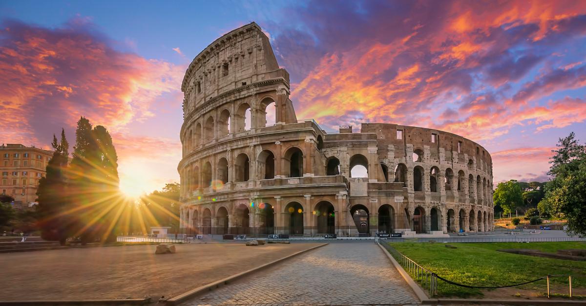 The Colosseum in Rome, Italy