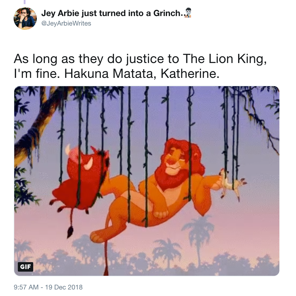 lion king hakuna matata