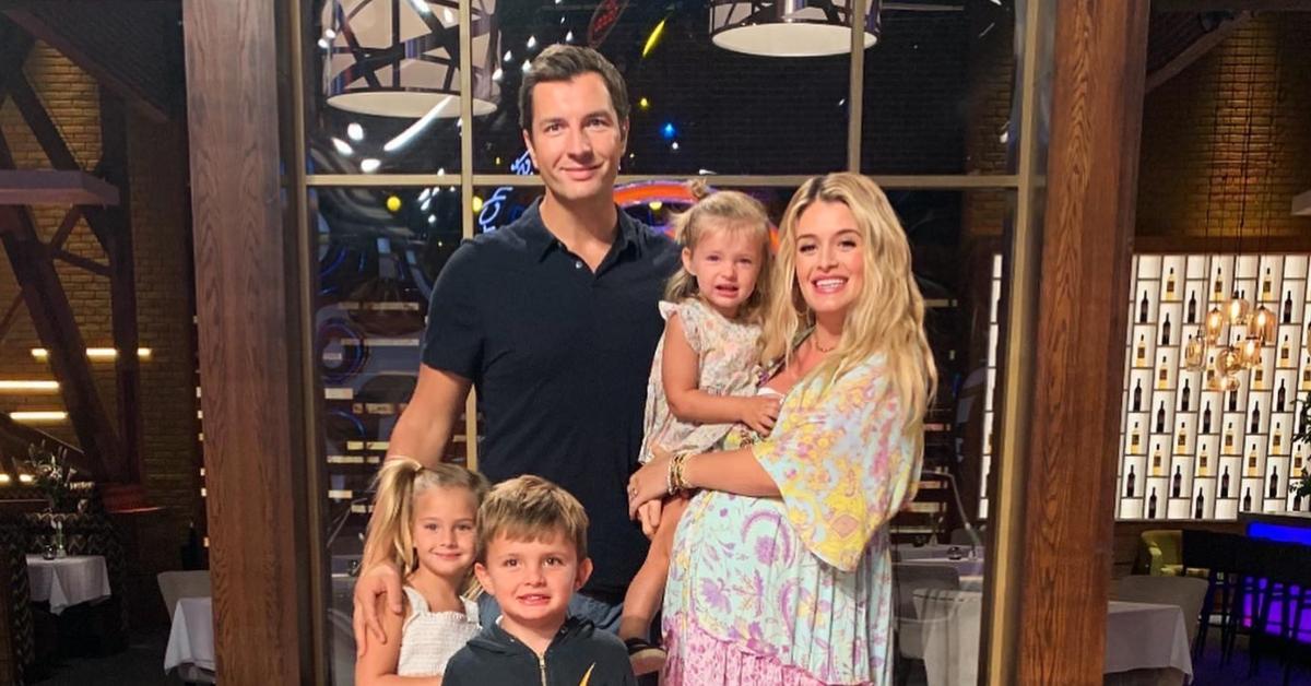 Daphne Oz with her husband and kids