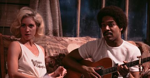 Brittany Snow as Bobby-Lynne and Kid Cudi as Jackson Hole in 'X'