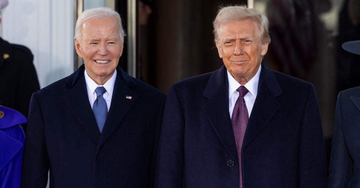 Biden and Trump at the 2025 inaugeration