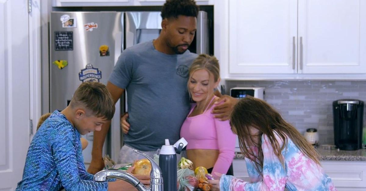 Khesanio, Mazkenzie, and two of her kids in her kitchen on Teen Mom: The Next Chapter