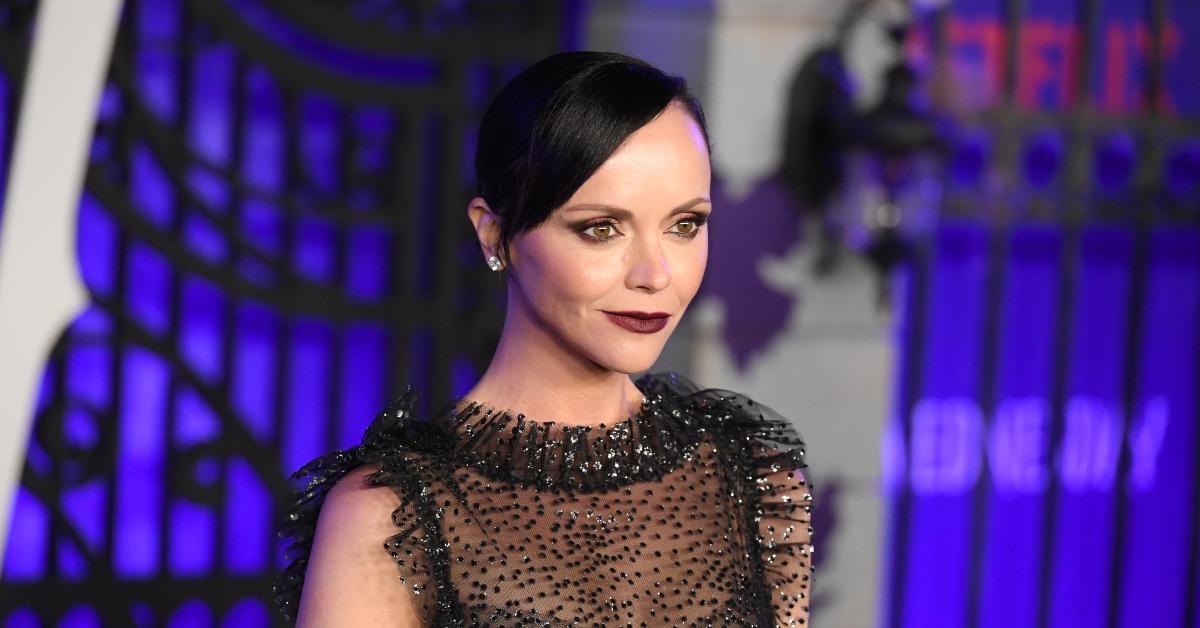 Christina Ricci attends the world premiere of Netflix's "Wednesday" at Hollywood Legion Theater on November 16, 2022 in Los Angeles, California
