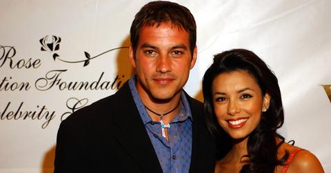 Tyler Christopher and Eva Longoria at the Rose Foundation Gala.