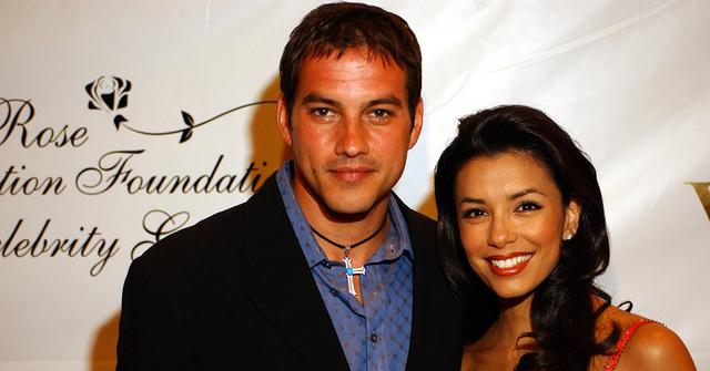 Tyler Christopher and Eva Longoria at the Rose Foundation Gala.