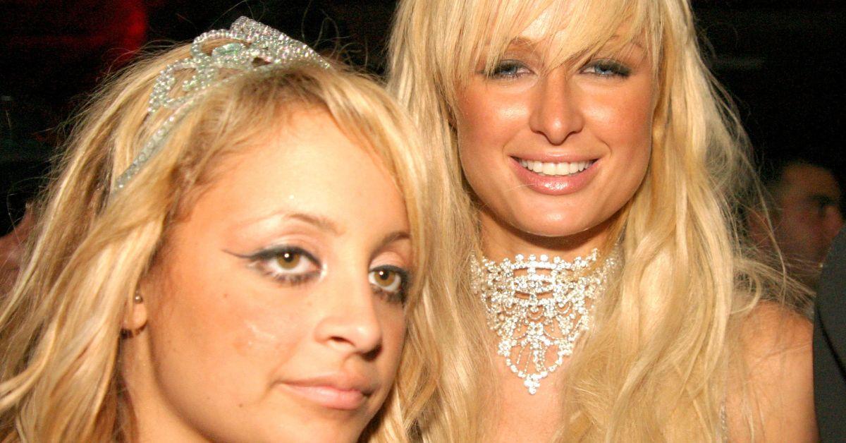 Nicole Richie and Paris Hilton during Mariah Carey's Annual Halloween Party