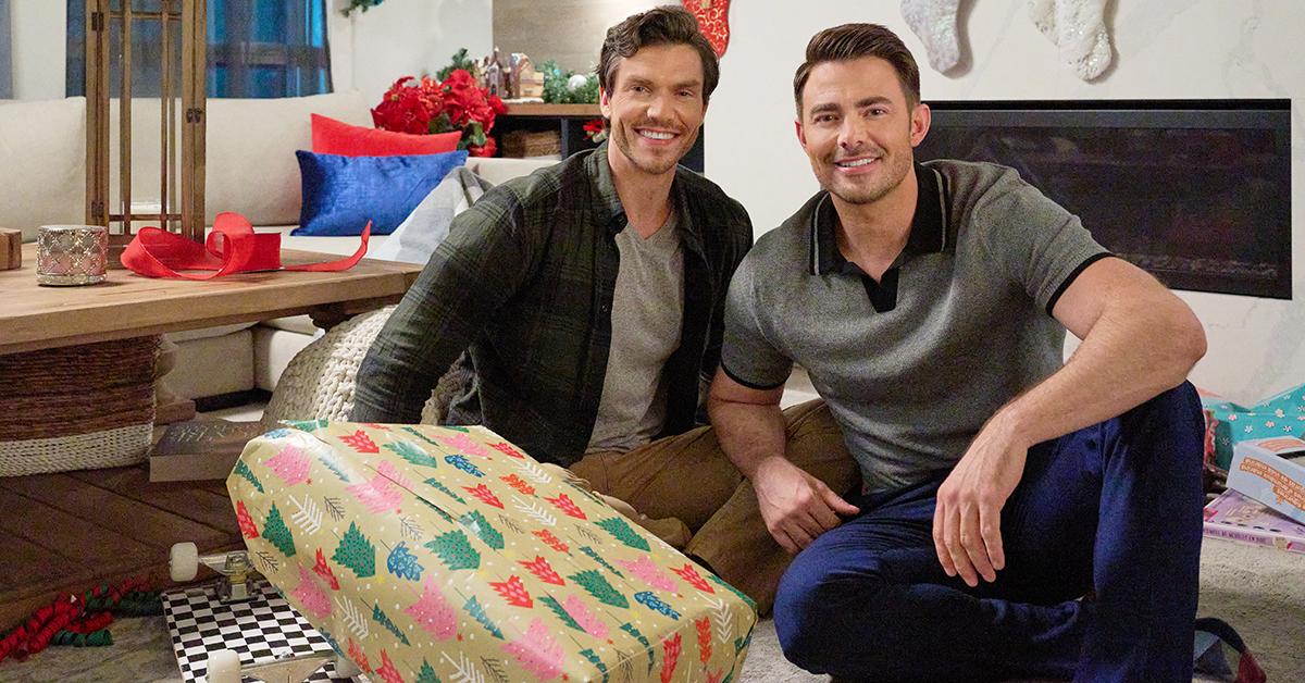 The new LGBT Chrismas movie, 'The Holiday Sitter' is the first time a Hallmark movie has depicted a romance between two men.