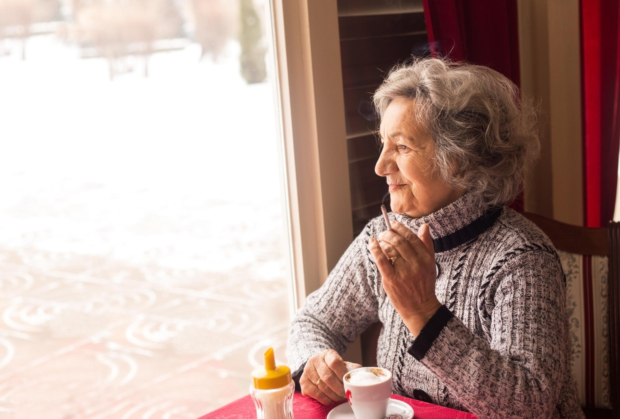 grandma smoking