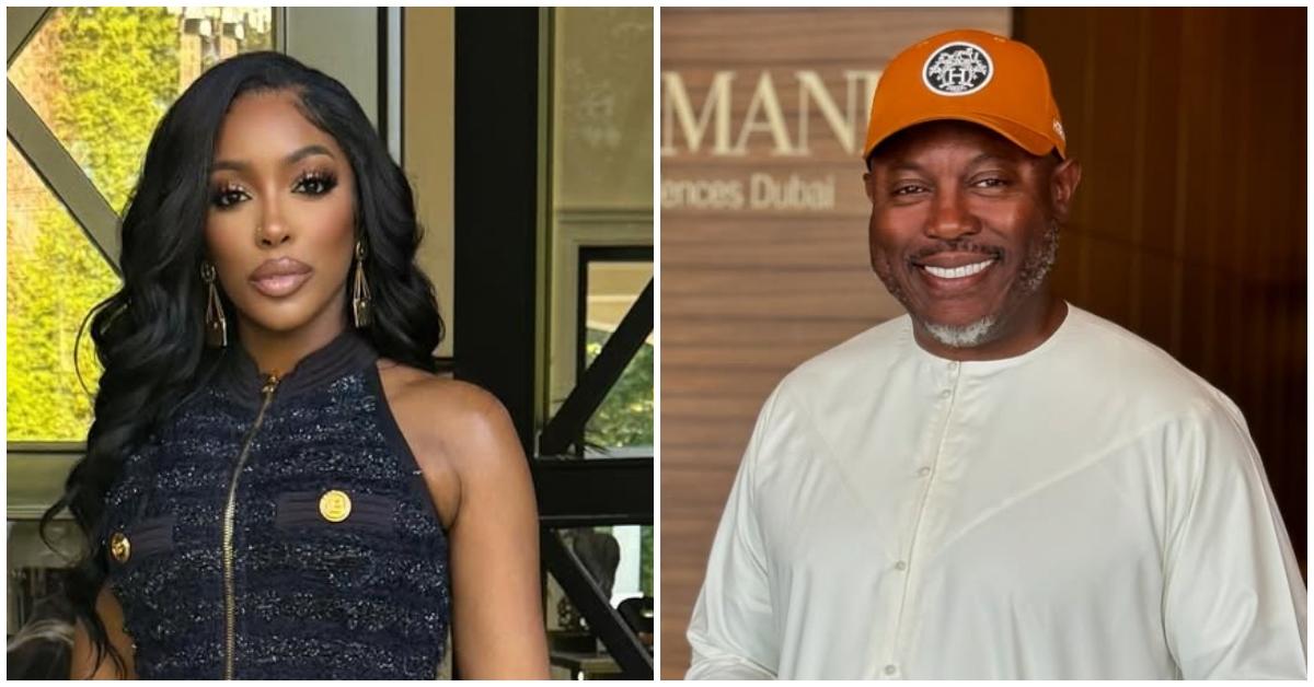 (l-r): Porsha Williams and Simon Guobadia