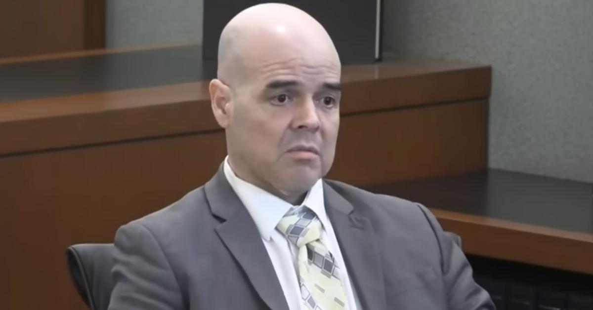 Robert Telles testifies during his trial