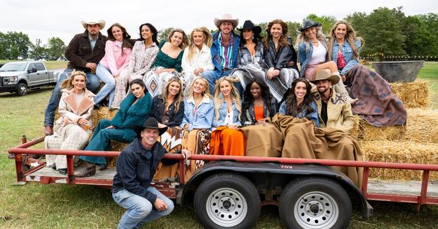 The farmers and ladies at a roping event on Farmer Wants a Wife