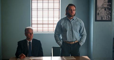 Bode during his parole hearing in the Season 1 finale of 'Fire Country'