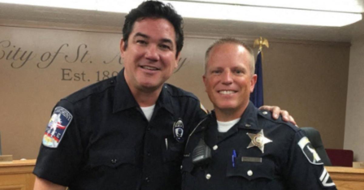 Dean Cain after he was sworn in as reserve police officer