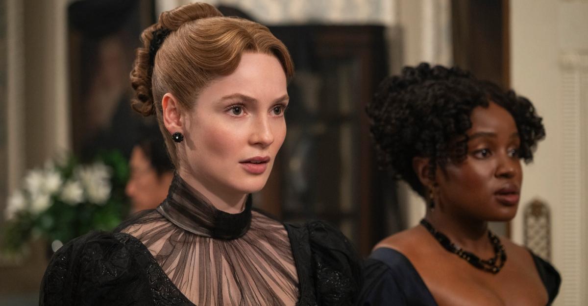 Francesca and Michaela wear black to mourn the loss of John.