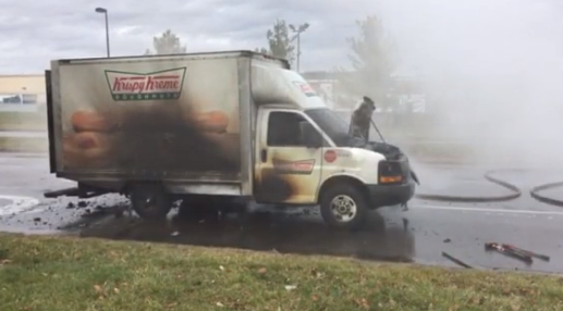 cop krispy kreme truck