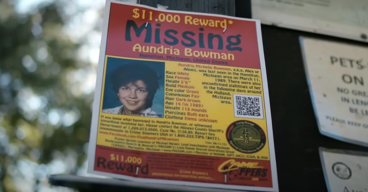 Aundria Bowman missing person's poster