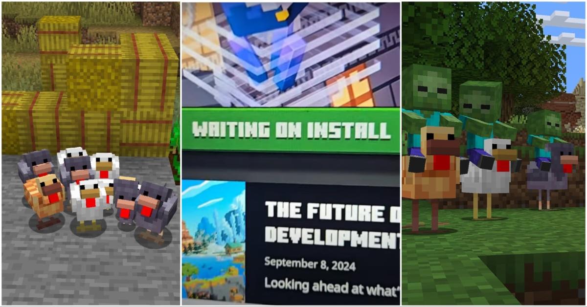 Collage of Minecraft screenshots