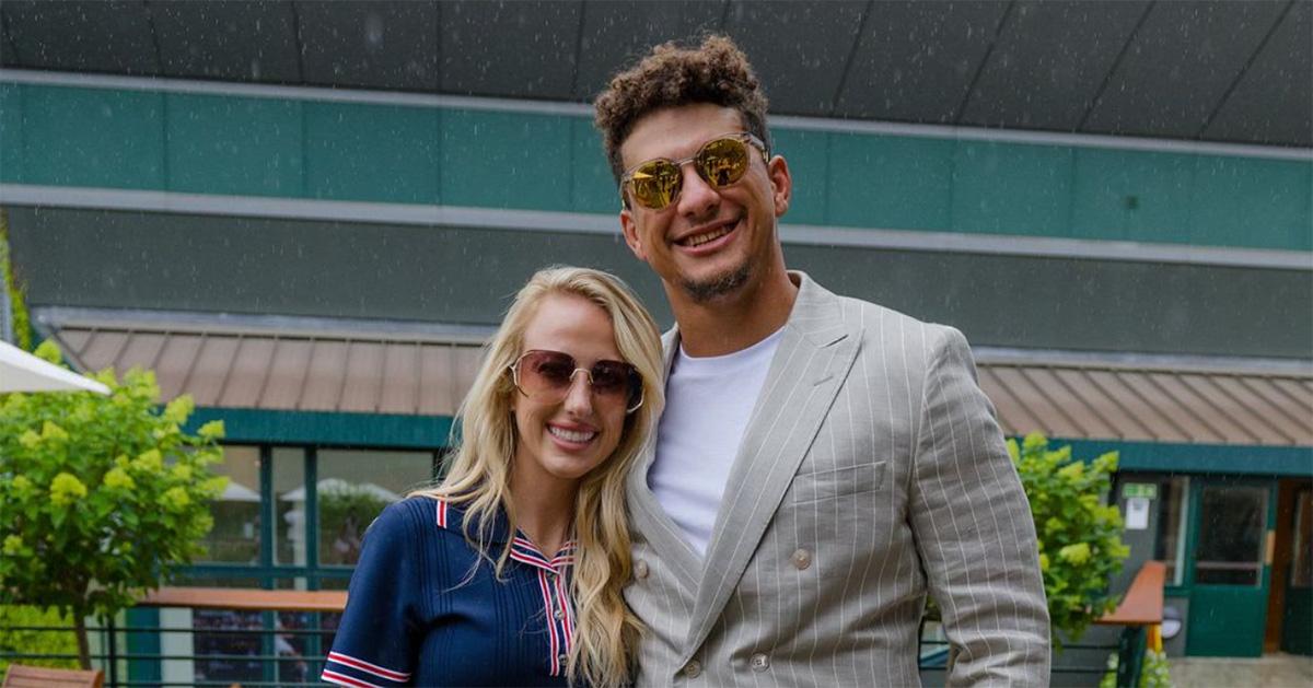 Patrick and Brittany Mahomes at Wimbledon. 