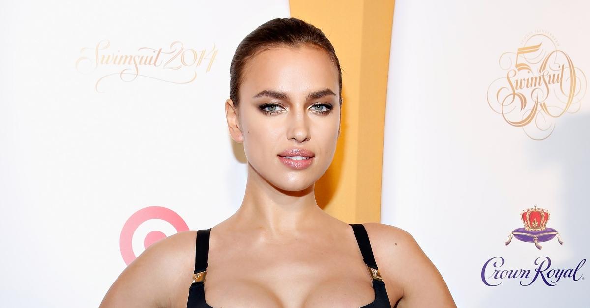 Model Irina Shayk attends as Captain Morgan White Rum and Crown Royal XO in a black dress.