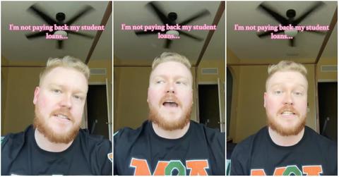 TikToker shares hack for not paying back student loans.