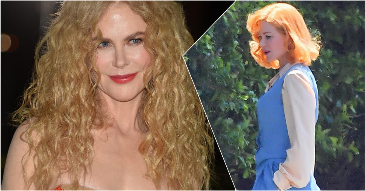 Nicole Kidman in two different wigs
