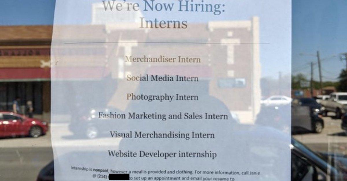 internship flyer