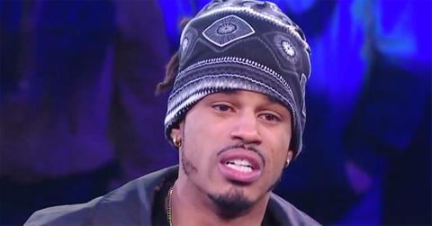 Wes Lee crying while speaking in the ring.