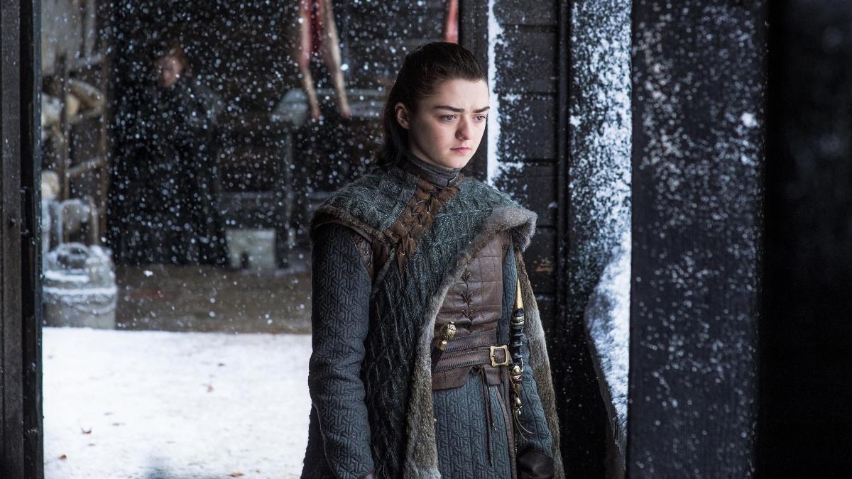 Arya Stark at Winterfell in Game of Thrones