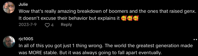 Man Says That Boomers Are a Traumatized Generation