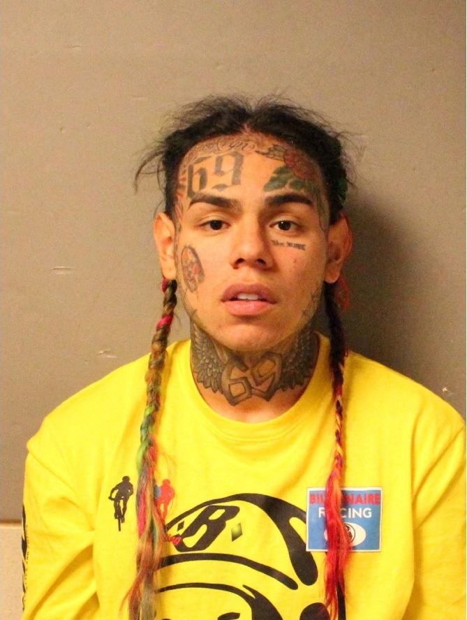 Tekashi 6ix9ine's mugshot from 2019.