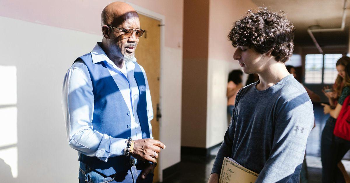 A Teacher Talking to a Student