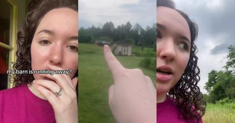 Woman Claims Her Barn Is “Running Away” From Her; Moves in Night