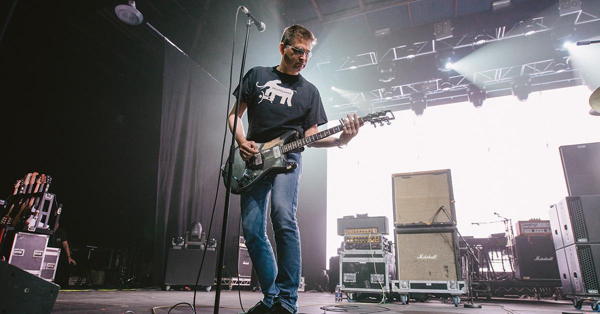 Steve Albini performing at an Icelandic music festival in 2014. 