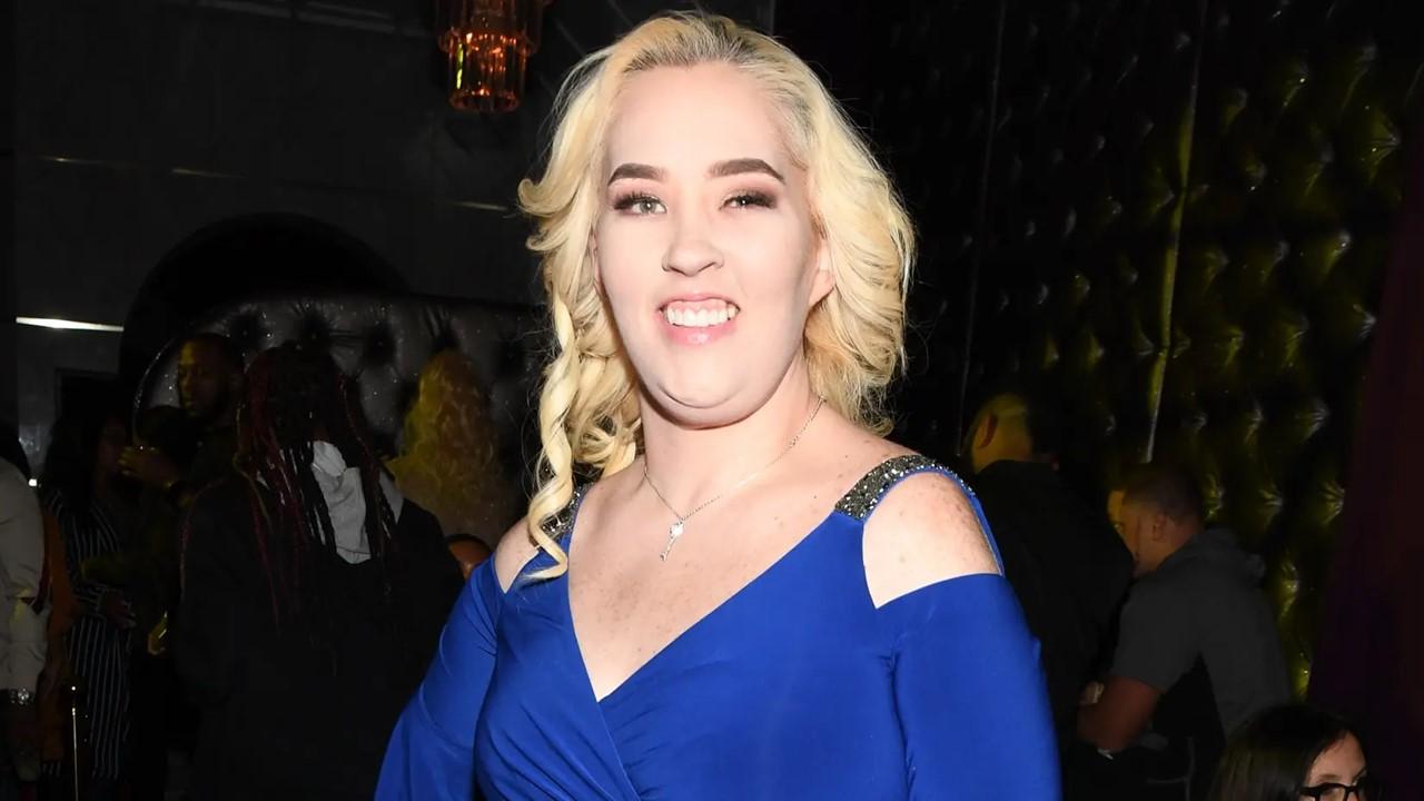 Mama June in a blue dress at the 'Growing Up Hip Hop Atlanta' Season 2 premiere party at Revel in 2018