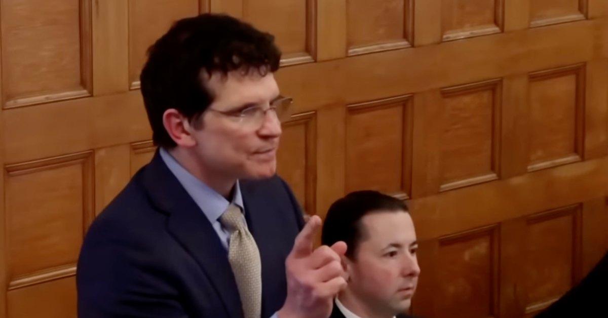 Robert Alessi in court.