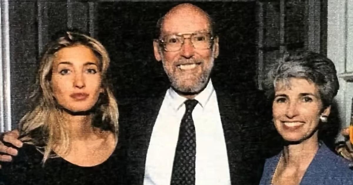Carolyn Bessette with both of her parents.